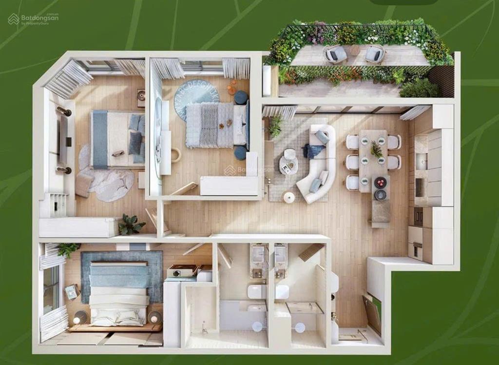 Một căn 3pn view hồ thiên nga và view thành phố, ban công nấm, chỉ 4,9 tỷ có vat. tt chỉ từ 10%