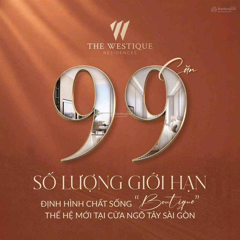 Căn hộ cao cấp the westique residences mt 289 kinh dương vương vị trí đắt giá dự kiến chỉ 90tr/m2