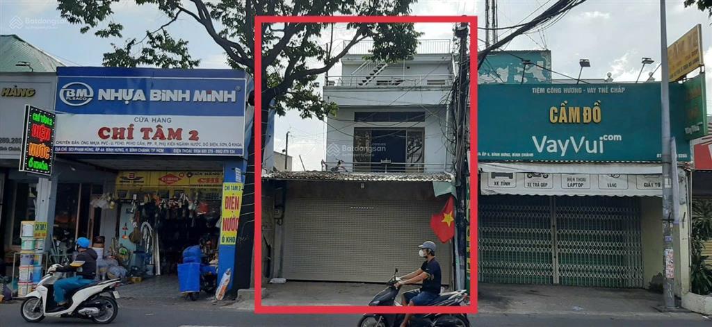 Bán nhà mt phạm hùng xã bình hưng tphcm. 106,5m 1 lầu sổ hồng, đang cho thuê 15tr/tháng giá 16tỷ
