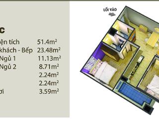 Cho thuê căn hộ 2pn 55m2 giá 5,5trieu/tháng tại chung cư 35 hồ học lãm, an lạc, bình tân