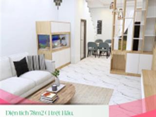 Bán nhà 1 trệt 1 lầu, nhà sẵn mới 100% tại khu đô thị mới nam phan thiết, 800 triệu, 78m2