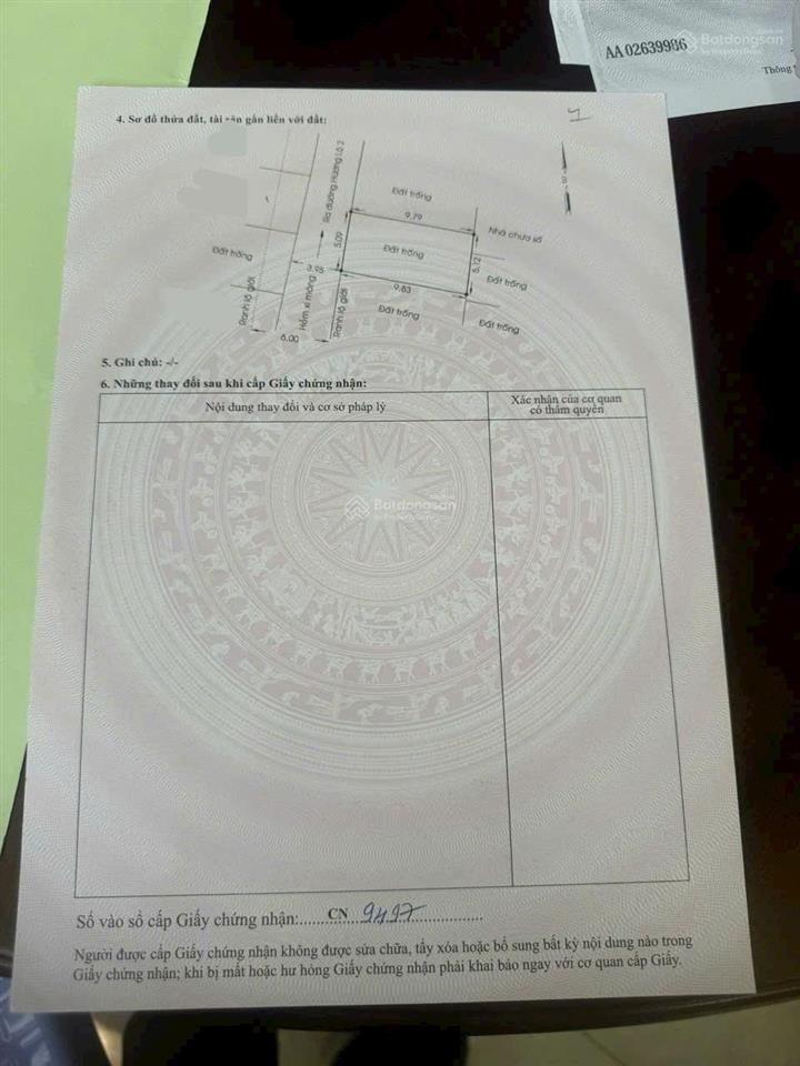 Chính chù bán nền đất thổ cư đường hương lộ 2, bình tân 5.1mx10m xây dựng đủ