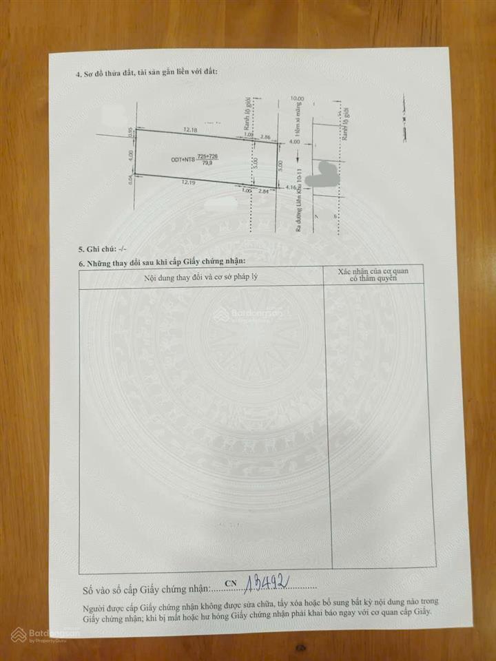 Bán nền đất thổ cư đường liên khu 1011 phan anh, bình tân 5mx16m