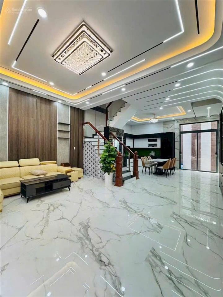 Bán nhà đẹp lung linh ngay chợ lê văn quới, bình tân 6mx11m 1 trệt 3 lầu, full nội thất