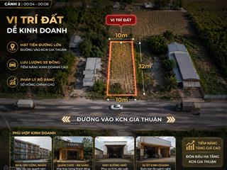 Bán đất thổ cư mặt tiền đt 871b, (đường vào kcn gia thuận gò công)