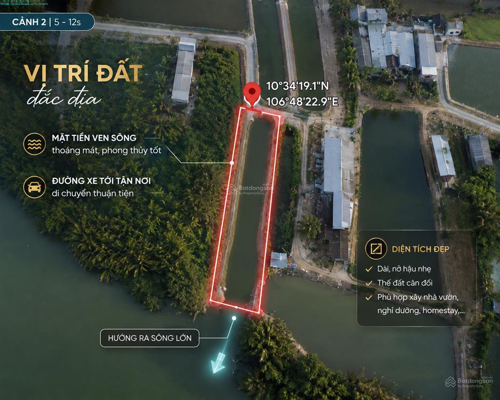 Bán đất 1000m2 tại an thới đông, cần giờ, hồ chí minh, giá tốt 2,3 triệu / m2