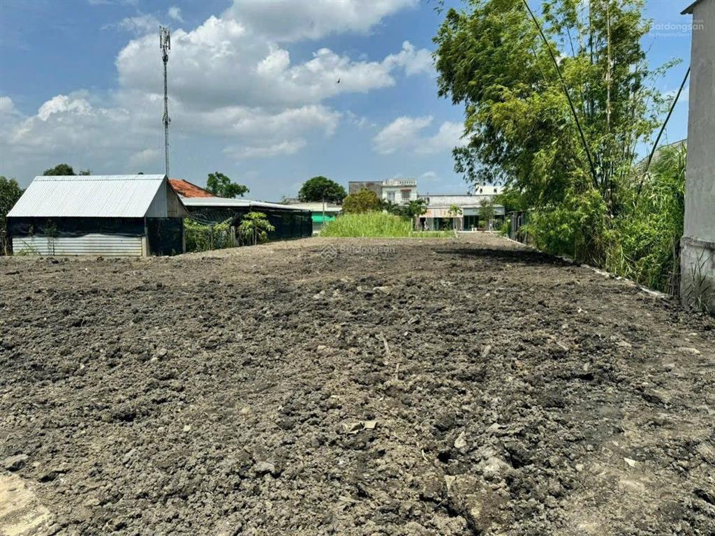 Bán đất vừa thổ vừa vườn 2 mặt tiền bê tông xã hưng long sổ 883m có 400m thổ cư và 483m vườn