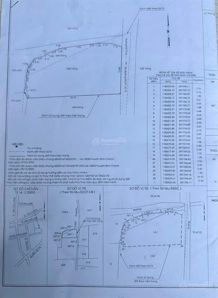 Bán đất mặt tiền đường bê tông xe tải 2  3  4 thị trấn tân túc. dt (ngang 15m x dài 28m) 380m