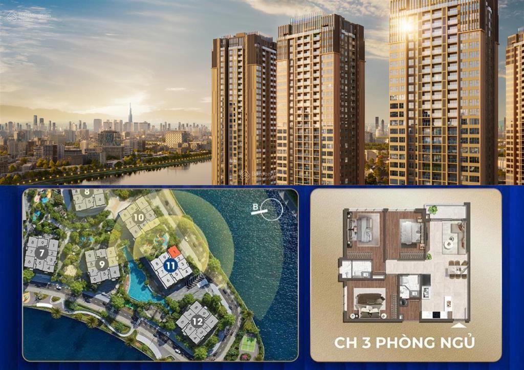 Thanh toán chỉ từ 6.8% sở hữu căn hộ 3pn the prive cao cấp, 3 mặt view sông, nh hỗ trợ vay đến 70%
