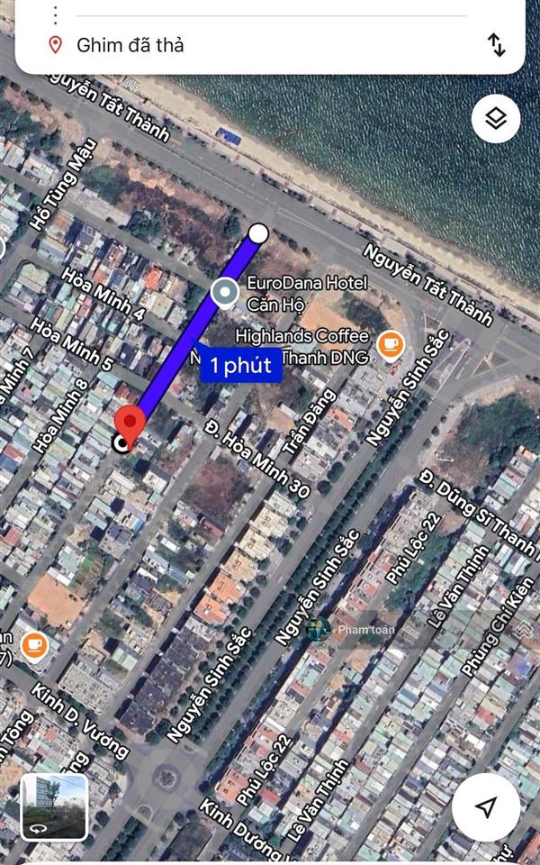 Bán cặp đất gần biển phan thị nể (khu a1 phương trang) 208m2 thông ra biển nguyễn thất thành