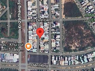 6ty180 sập hầm bán nhanh lô đất lê ấm, hòa xuân lô sạch 100m5 đường 7m5