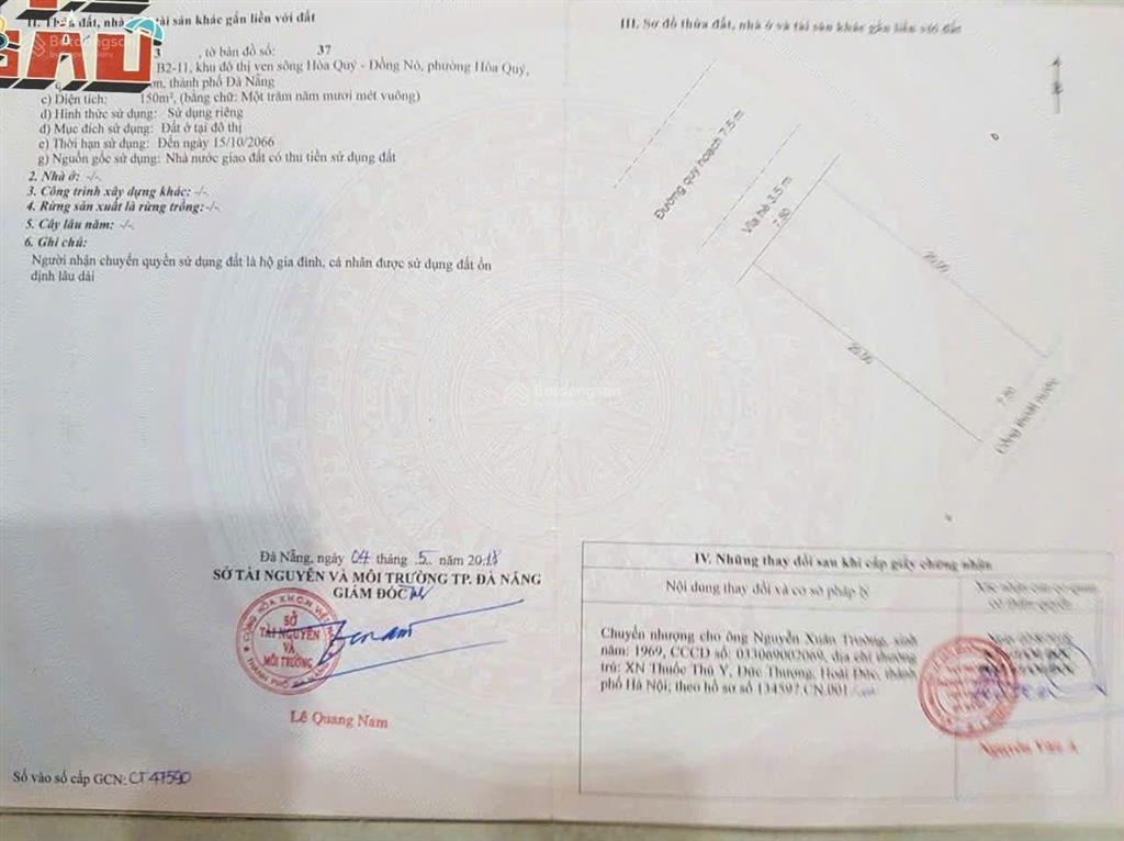 150m mặt tiền phan huỳnh điểu, nam hòa xuân, chỉ 7 tỷ. song song minh mạng tô hoài, đường 7,5