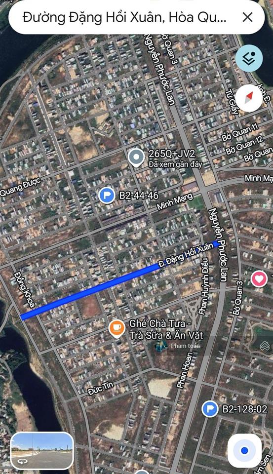 Nam hòa xuân đặng hồi xuân b2 99 trục thông ra đường quảng nam đông nam sạch 110m2