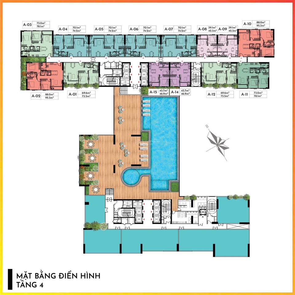 Chỉ 1 căn 1pn duy nhất 47m2 giá 2.05tỷ/căn đã vat tại quốc lộ 13