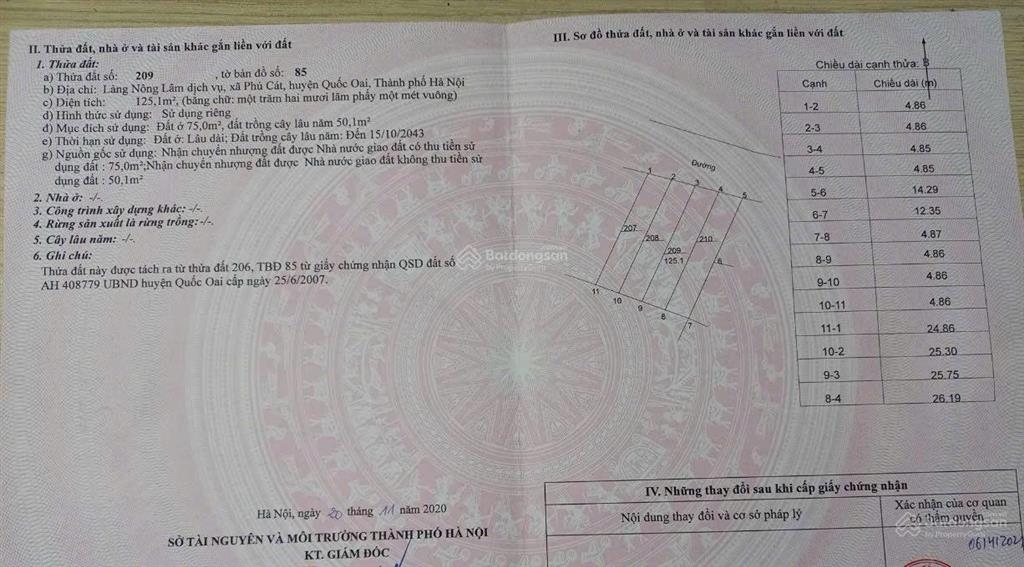 Chính chủ bán đất trục chính đi ubnd xã phú cát