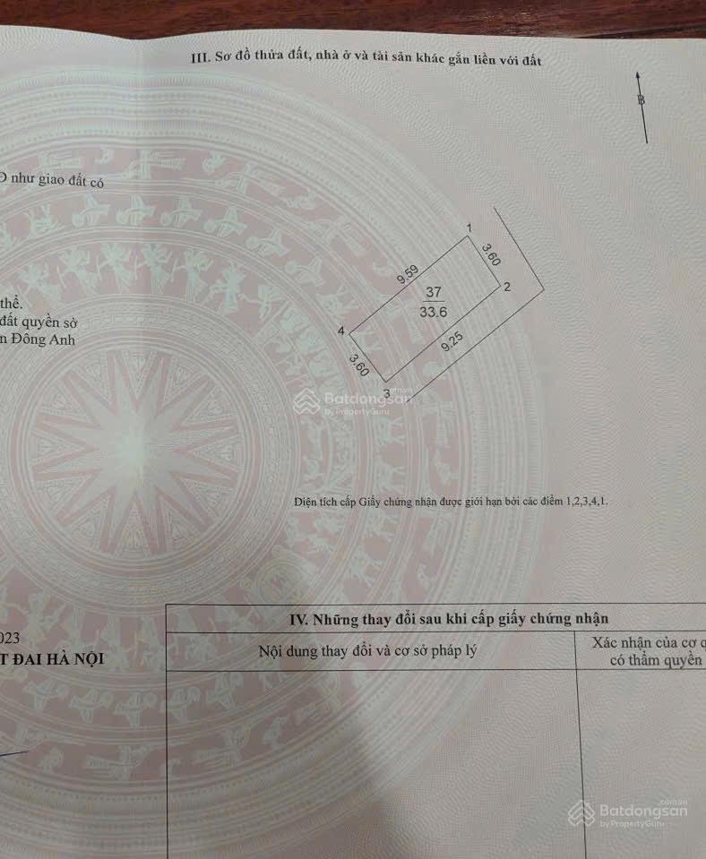 Bán đất tại xã cổ loa, đông anh, hà nội, 2,7 tỷ, 34 m2