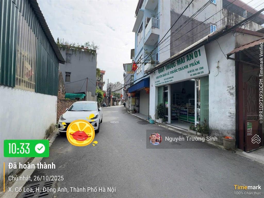 Bán nhà riêng tại xã cổ loa, đông anh, hà nội, 5,35 tỷ, 50m2 2 tầng ô tô vào nhà