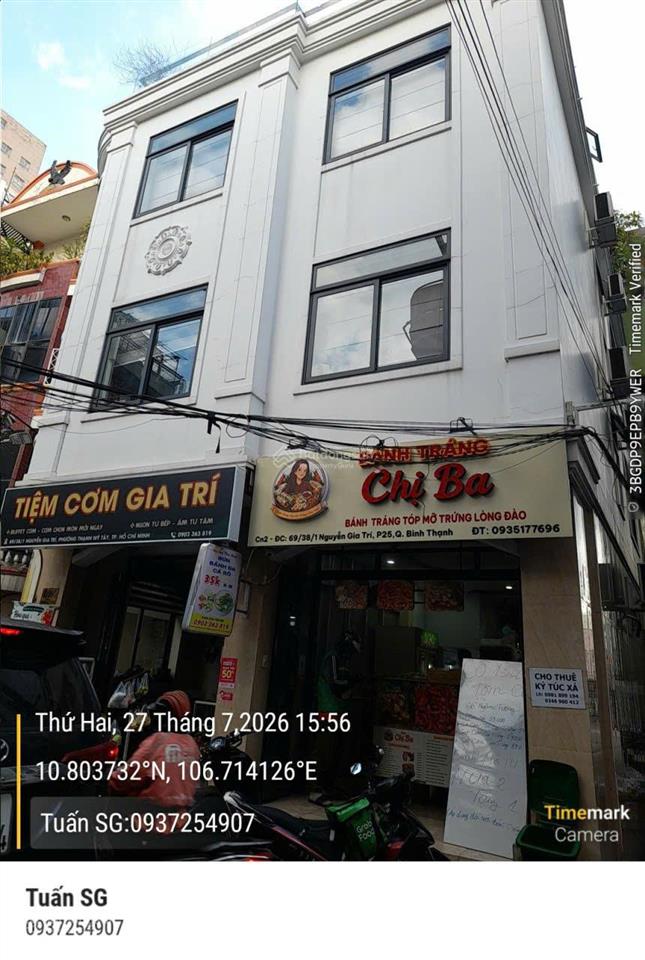 Bán nhà hxh 69/38  d2, quận bình thạnh, dt 8x15m, 3 tầng, giá 21 tỷ
