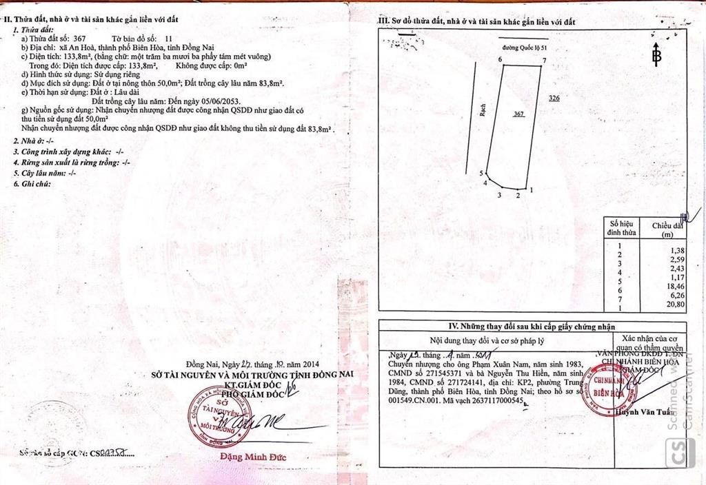 Bán nhà trên đường ql 51, biên hòa, đn, đối diện bv đh y dược shingmark.  0902 665 ***