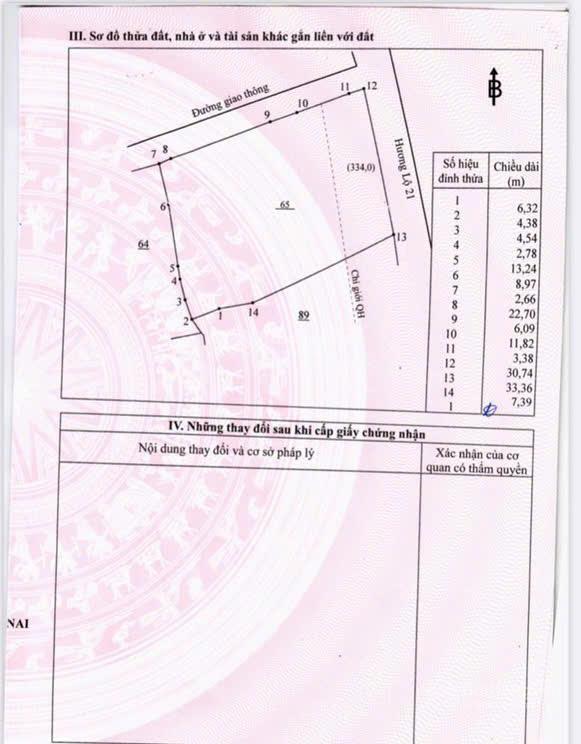 Cần bán đất mặt tiền đường dương diên nghệ, biên hoà, đồng nai