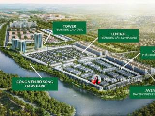 Biệt thự liền kề, nhà phố oasis riverside, đại học việt đức, vành đai 4, bến cát, hcm, giá f0 cđt