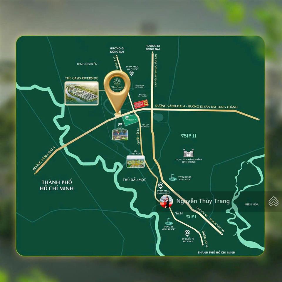 Bán cả đất & nhà tại kđt sinh thái cao cấp the oasis riverside
