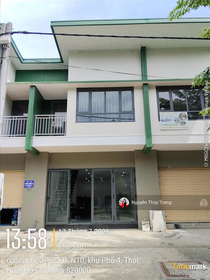 Cho thuê shophouse ven sông cạnh trường đại học việt đức giá chỉ 8 triệu/tháng. 2pn full nội thất