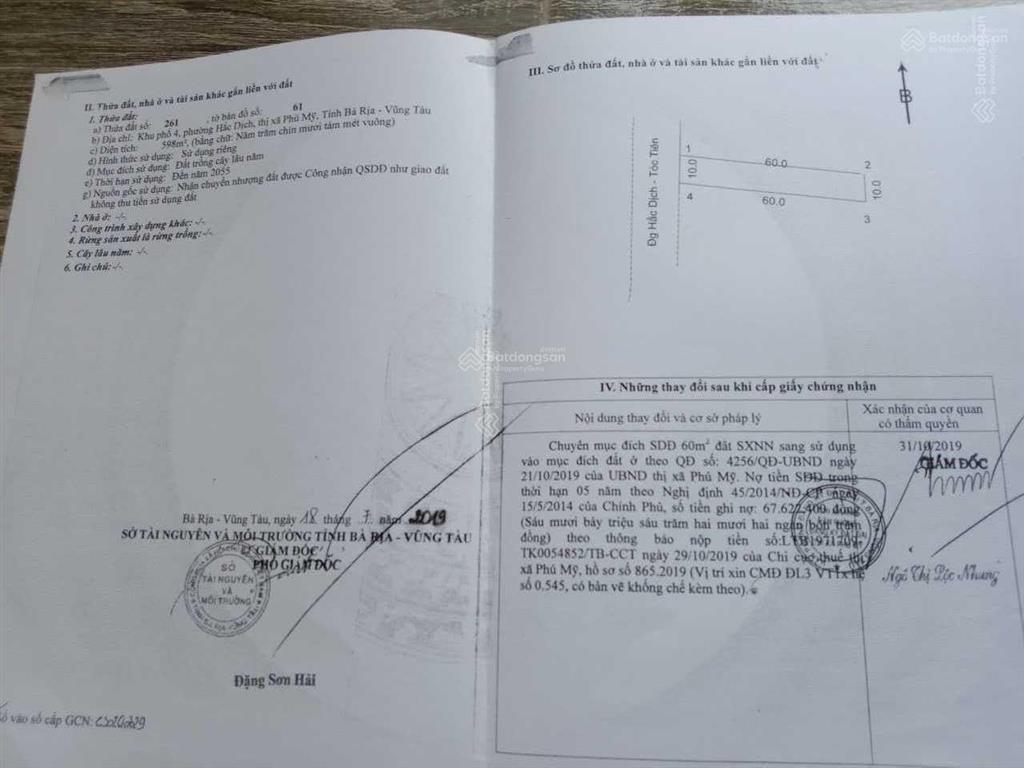 Siêu vip đất mt hắc dịch  tóc tiên ( trần phú) 34m 1700m2 giá 6,3 tỷ