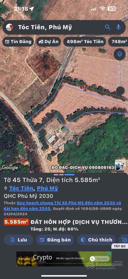 Mt đường xe cont không cấm tải 5500m2 250m2 thổ cư giá 8,25tỷ