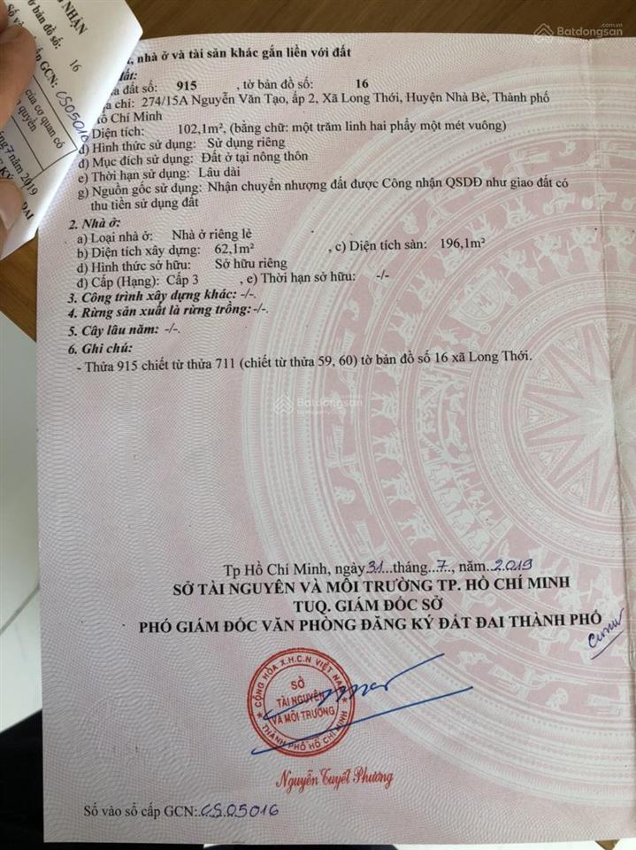 Nhà góc 2mt, 274 nguyễn văn tạo, nhà bè siêu vip