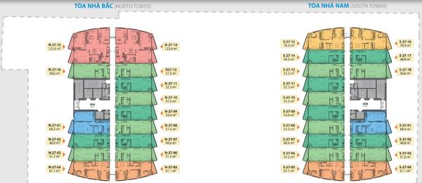 Bán căn 2 phòng ngủ goldcoast nha trang, tòa nam, gía 7 tỷ 6.  0936 266 *** (diễm)