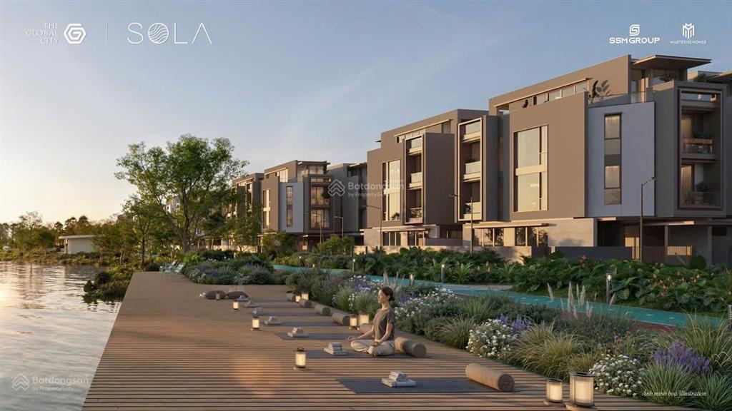 Bán căn trực diện hồ bơi căn bt sola the global city, dt đất 152m2, giá 66.2 tỷ.