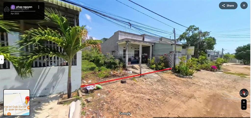 Bán đất thổ cư 10m x 24m khu phố tây mũi né, kế bên dự án sungroup, view biển, giá 9 tỷ.