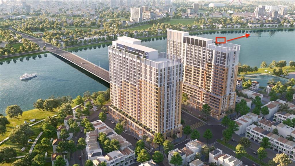 Căn 1pn+ căn hộ sun spana toà s2 view pháo hoa, sông hàn, view biển, 57,8m²