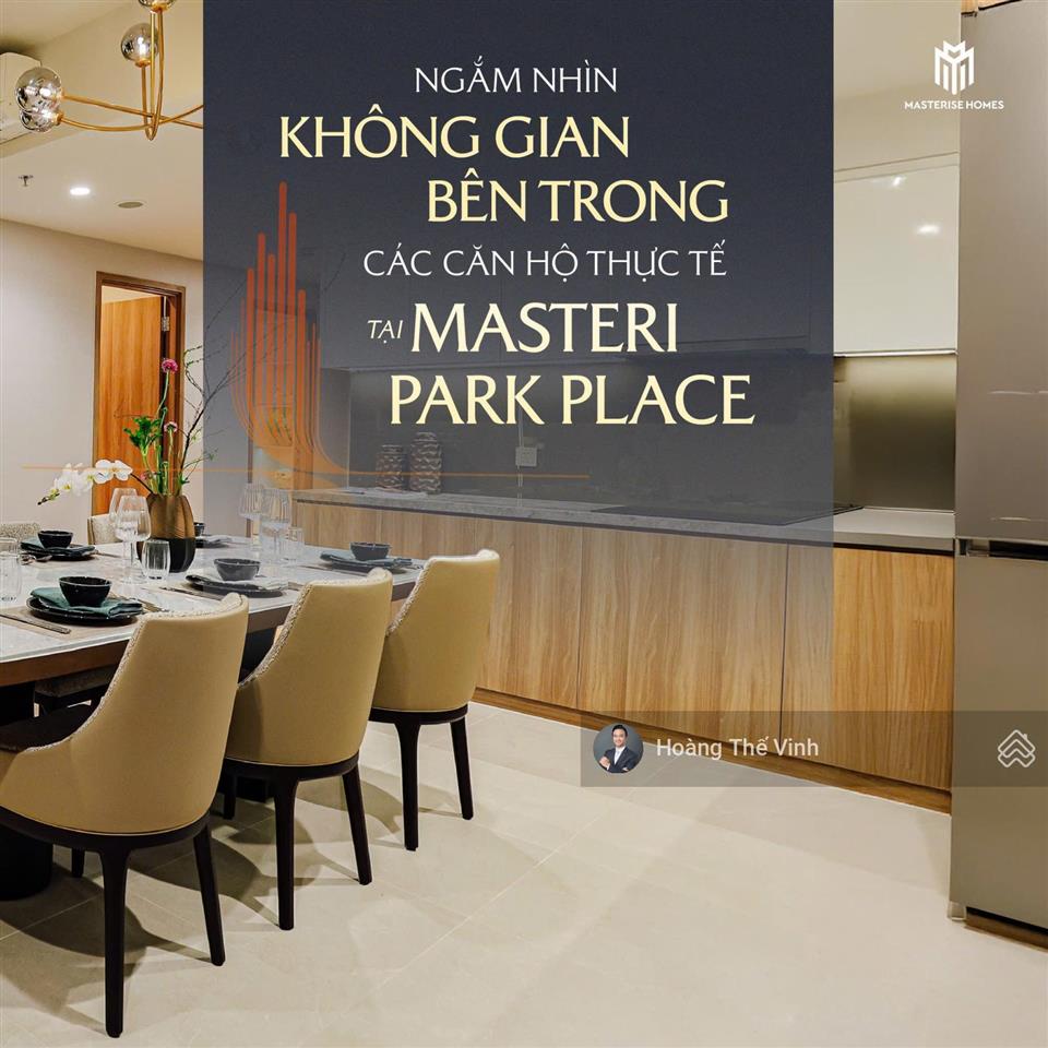 Khách mua ở hay đầu tư nên xem qua căn 3pn masteri park place view nội khu tầng 10  0932 778 ***