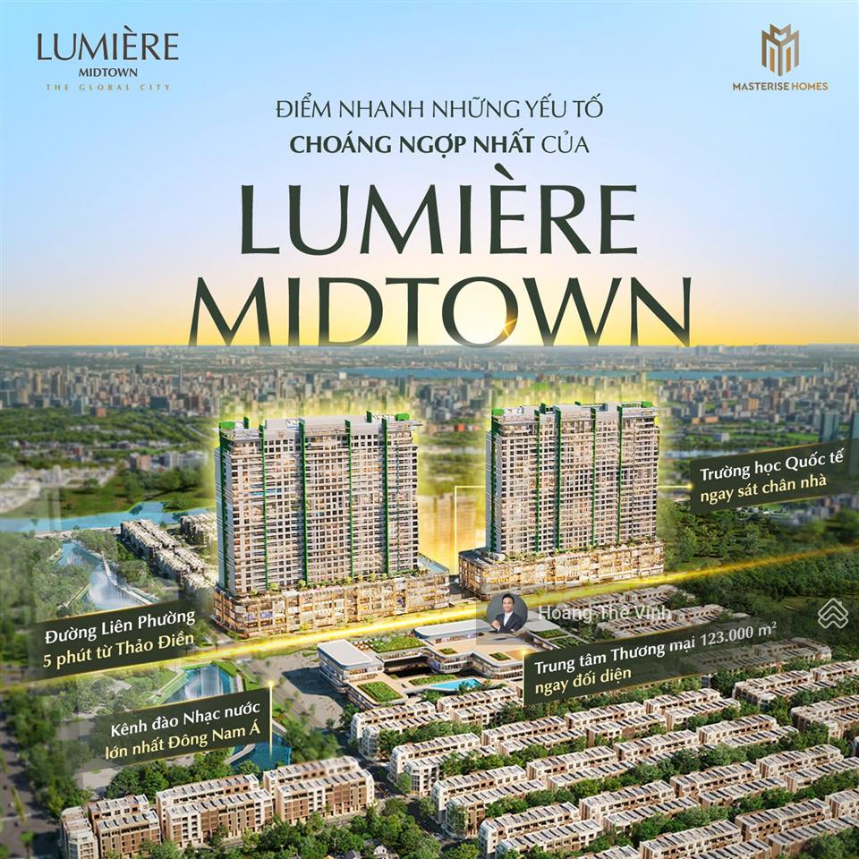 Bán căn 2pn rõ ràng giá tốt lumiere midtown cho khách hàng mua ở hoặc đầu tư  ngay