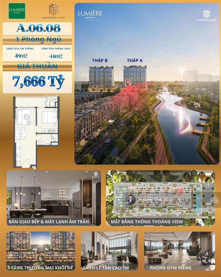 Còn lại căn 1pn view nhạc nước giá gốc cđt 7,666 tỷ  0932 778 *** nhận thông tin chi tiết