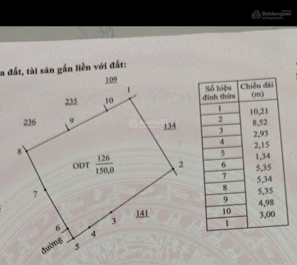 Đất 150m2, gần kcn đồng văn 4, chưa đến 15tr/m2