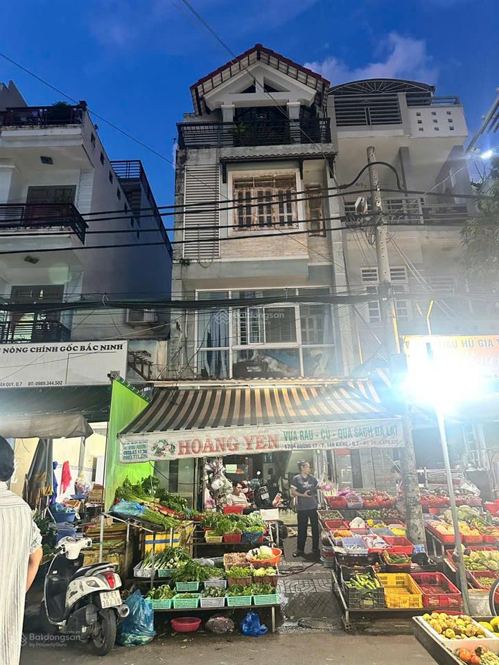 Bán nhà mặt tiền chợ tân kiểng, ngay đường 17, cực kỳ đông đúc,mở cửa có tiền liền.