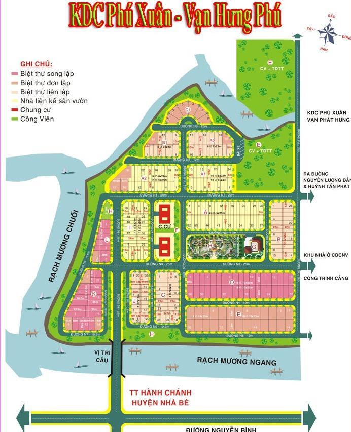 Bán đất nền dự án kdc phú xuân vạn hưng phú, 46 triệu/m2 132 đường 12 mét