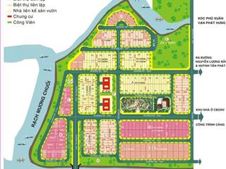 Bán đất nền dự án kdc phú xuân vạn hưng phú, 55 triệu, 144m2 đường thông 20 mét