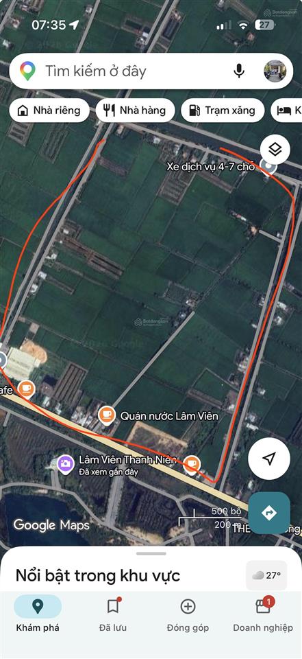 Cần bán 12000m² đất mặt tiền quốc lộ 62 đối diện lâm viên thanh niên có 2000m thổ giá 43 tỷ
