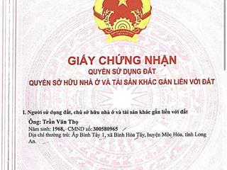 Cực hiếm! bán nhanh lô đất sổ đỏ cá nhân kdc dương hồng garden house 5x20m giá 8ty2