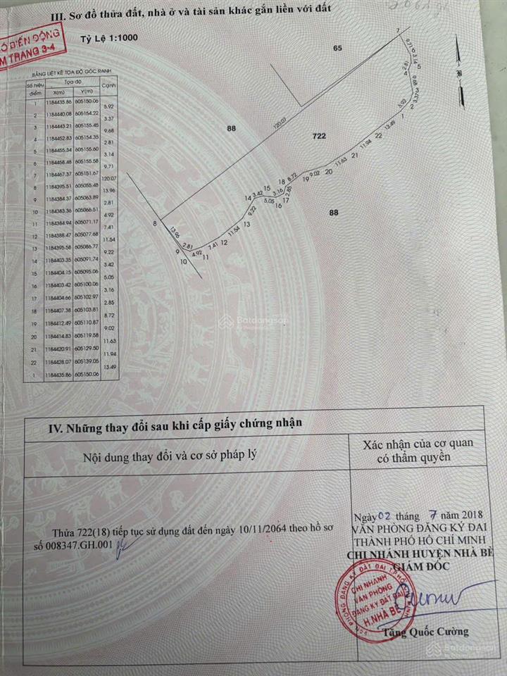 Cần bán đất ruộng xã phước kiểng, nhà bè