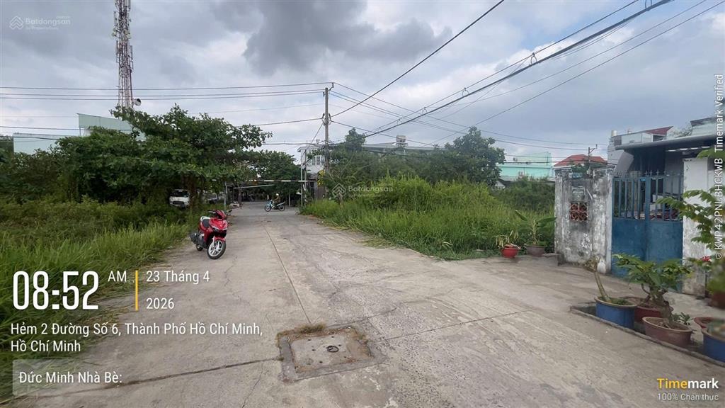 160m2 (8x20) full thổ cư, đường 12m, nhà bè, giá 5 tỷ