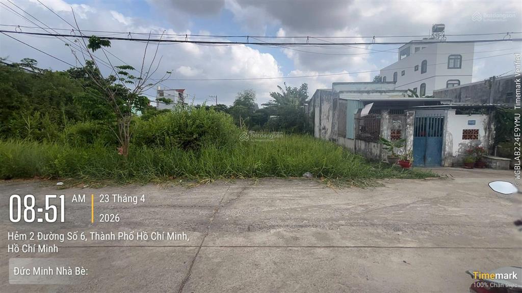 160m2 (8x20) full thổ cư, đường 12m, nhà bè, giá 5 tỷ