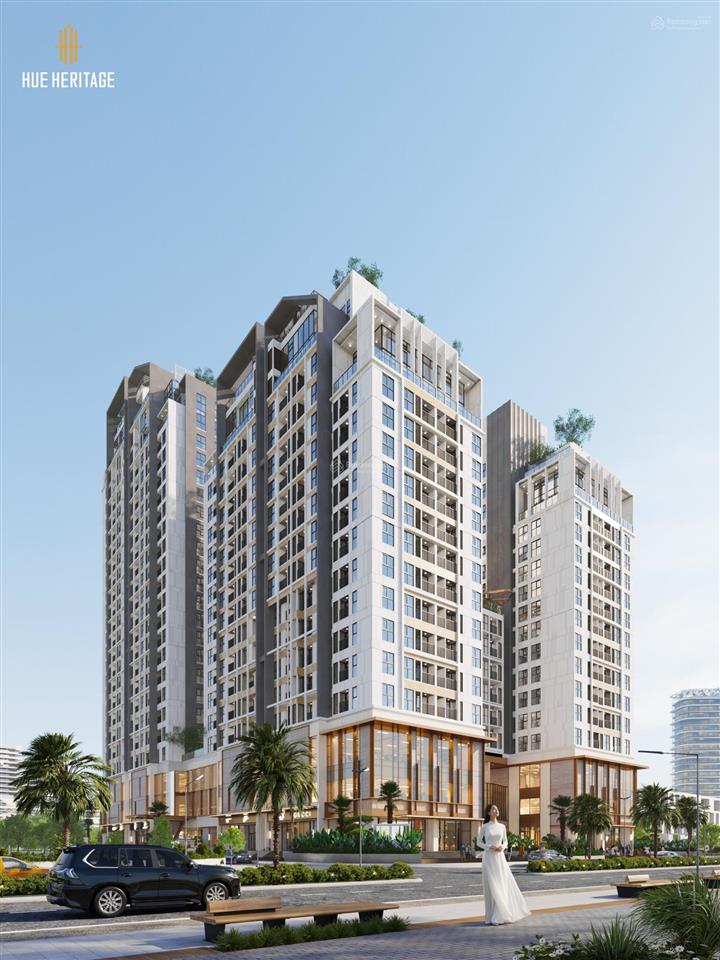 Hue heritage căn góc 3pn tầng 10  view 2 mặt di sản, không gian sống đậm chất cố đô.