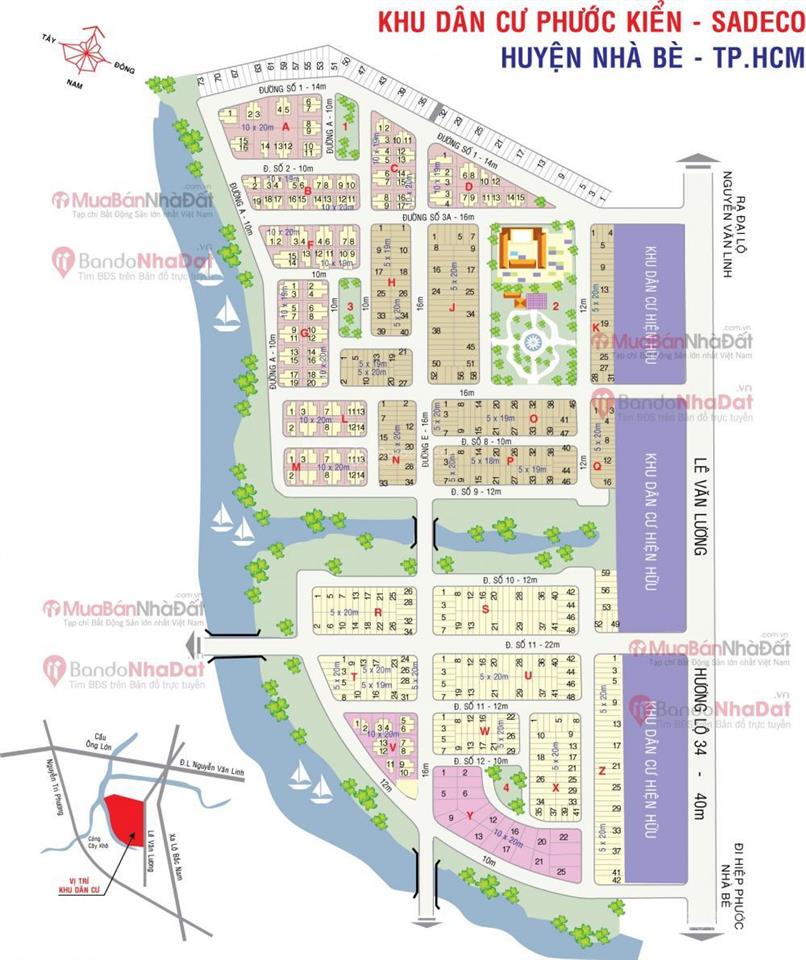 Chính chủ cần bán gấp lô đất nền trong kdc sadeco phước kiển a, giá bán 8 tỷ. pháp lý sổ đỏ