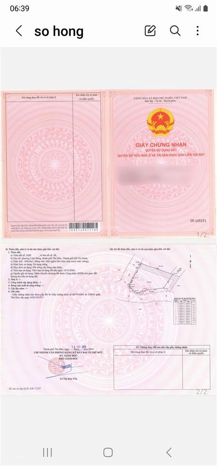 Bán đất linh đông thủ đức, cách đường vành đai 2, đại lộ phạm văn đồng chỉ chưa đến 200m