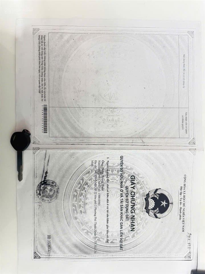Bán đất có nhà tôn, hẻm cầu phước long phạm hữu lầu